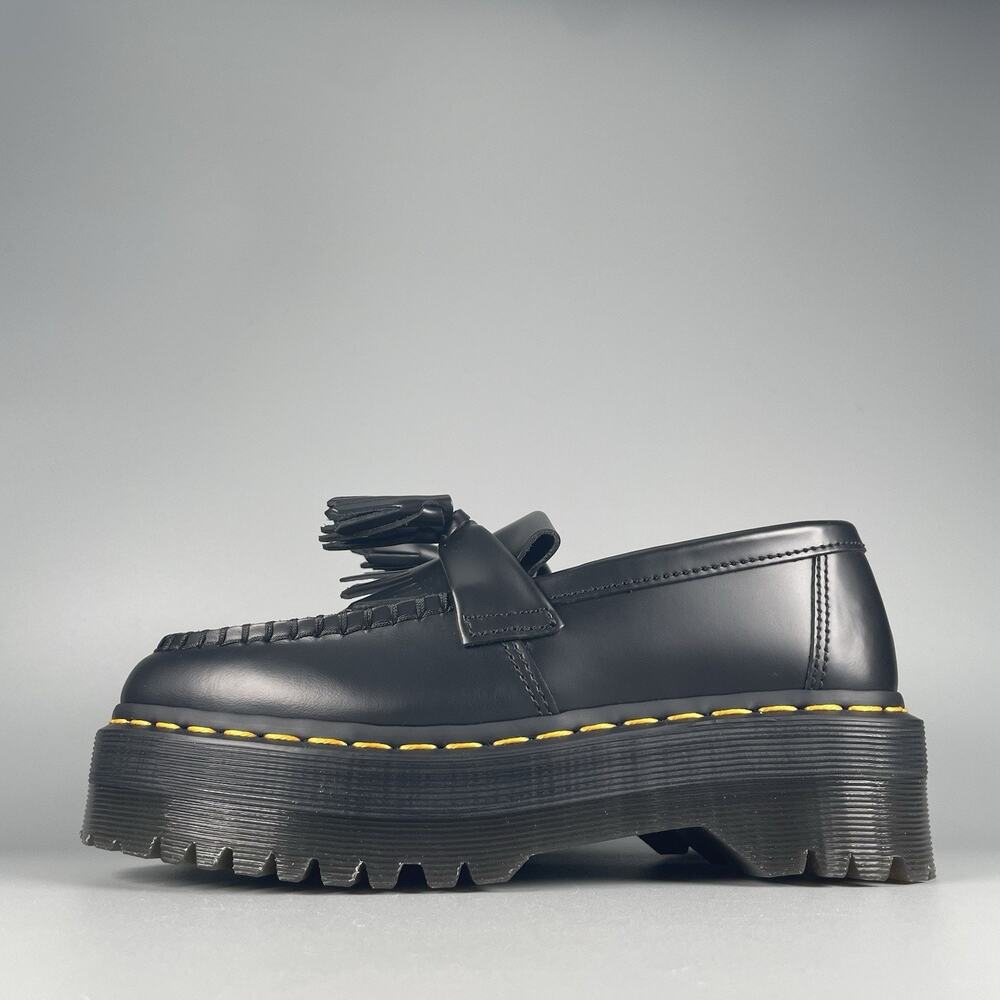Dr. Martens Black Platform Loafers